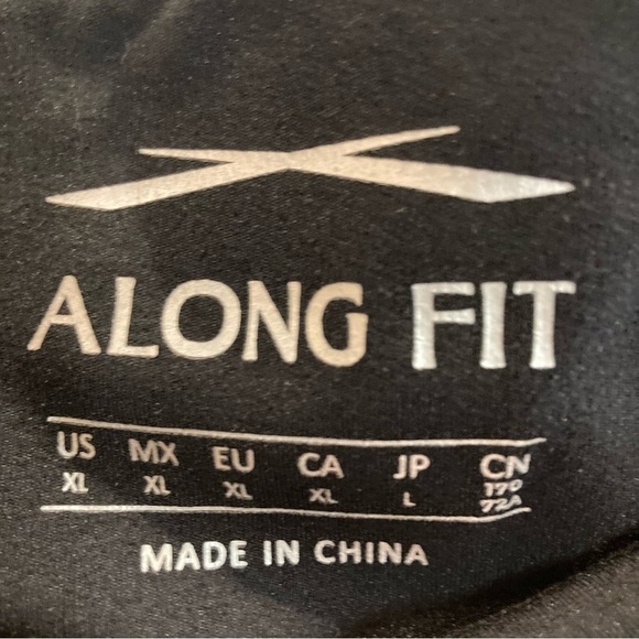 ALONG FIT Sz XL High Waist Comfort Waist Side Pockets Light Compression Leggings - Picture 5 of 11